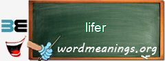 WordMeaning blackboard for lifer